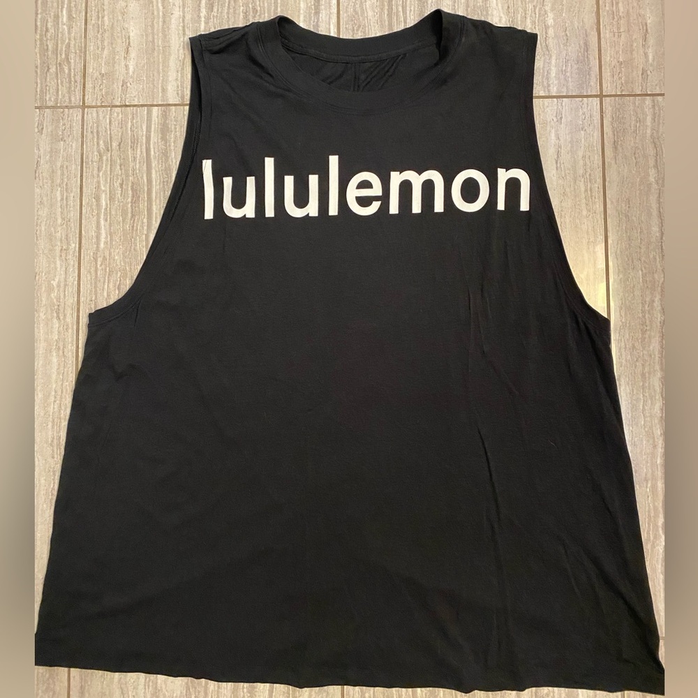 Lululemon Logo Black Tank